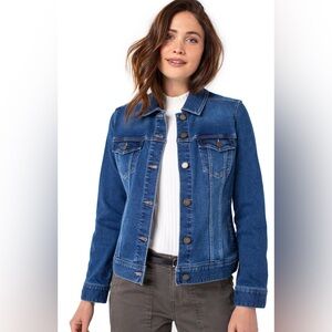 Liverpool Classic Stretch Jean Jacket Size XS